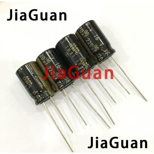 10pcs NEW ELNA ROA 220uF/16V Cerafine 16V220UF 10X16MM audio electrolytic capacitor 220UF 16V Black gold 16V 220UF