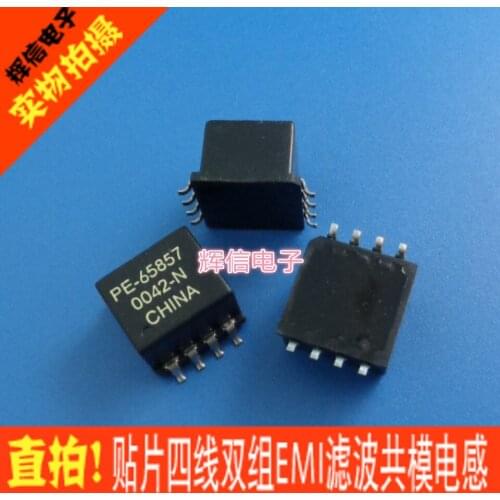 Original new 100% common mode inductance PE-65857NL 22.5UH 4-wire 8pin choke filter