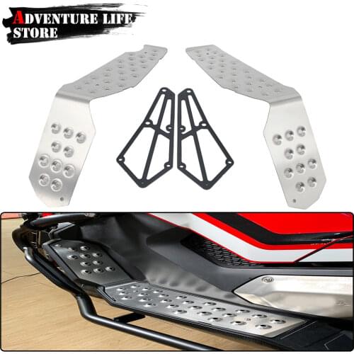 Motorcycle Stainless Steel Foot Board Footrest Footboard Step Pedals Plate Pads For HONDA X-ADV750 X-ADV 750 150 xadv150 xadv150