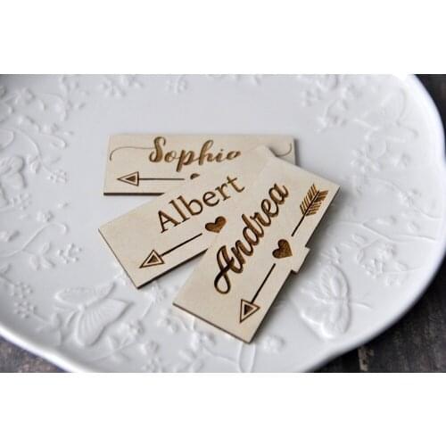 Custom Laser Cut Name sign, Place Setting Sign Dinner Party Place Card Wedding Favour Card Decoration Calligraphy Party