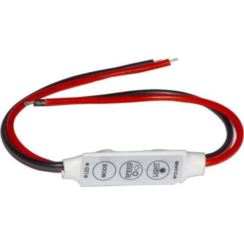 Dimmer Controller Switch Mini DC 12V 3 Keys For Single Color 5050 3528 5630 5730 3014 Led Strip Tape Light lighting