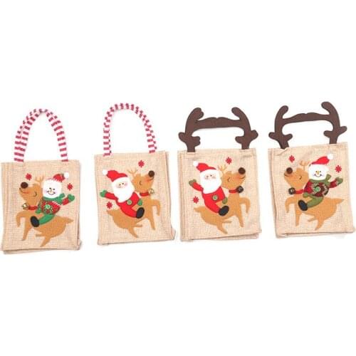 Christmas Gift Fabric Santa Claus Bag Gift Kids Candy Holders Snowman Pocket Xmas Decoration For Christmas Tree Ornaments