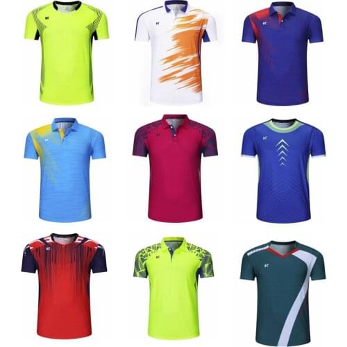 Free print New Badminton shirts Men/Women,volleyball shirt Tennis shirts,table tennis t-shirt,Quick dry Runnning sports t-shirts
