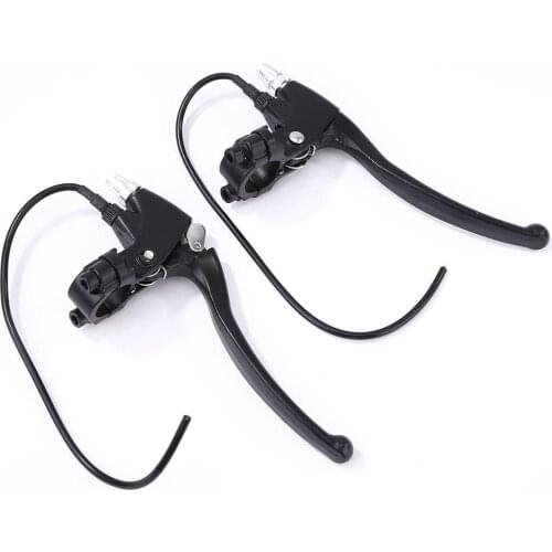 Black Alloy 1 Pair Alloy Front Rear Electric Bike Scooter Brakes Handles Replacement Cycling Accessories Motorcycle Brake Handle