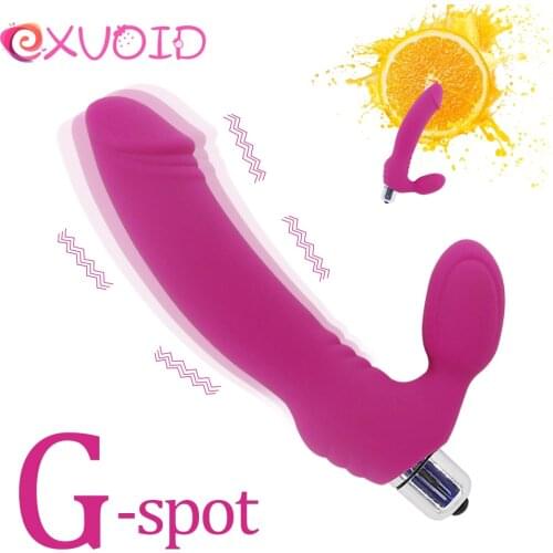 EXVOID Silicone Sex Shop Flirt G-spot Massager Sex Toys for Couples Dildo Vibrator Clitoris G-spot Anal Triple Stimulate