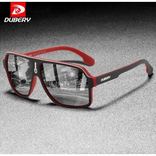 DUBERY Sunglasses Men Polarized UV400 High Quality Fashion TAC Mirror PC Frame Ultralight Men Sun Glasses Outdoor Goggles D4