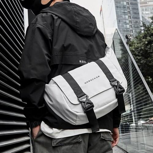 Postmans Bag Tooling Locomotive Backpack Large Capacity Functional Messenger Bag Mens Bag Straddle Single Shoulder Bag