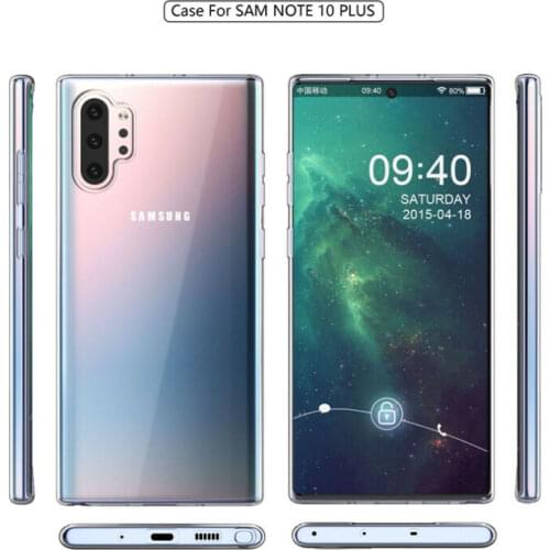 For Samsung S20 FE S21 Note20 Ultra A12 A50 A70 A51 A71 A21S A32 A52 A72 A02S S10 S9 S8Plus Ultra-thin TPU Transparent Soft Case