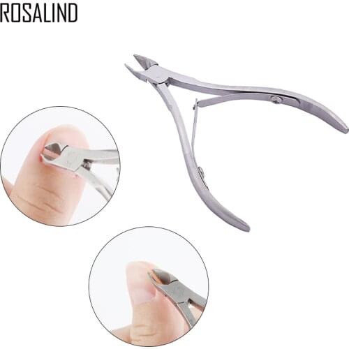 ROSALIND Nail Stainless Steel Clamps Horny Layer Finger Dead Skin Cutter Manicure Tool Nail Care Art Knife Scissors Nail Treated