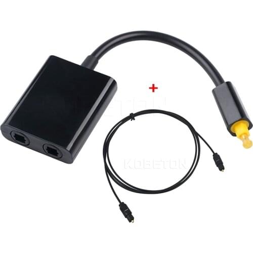 1M Mini USB Digital Toslink Optical Fiber Cable Male to Male with Audio 1 to 2 Female Splitter Adapter Micro Usb Cable