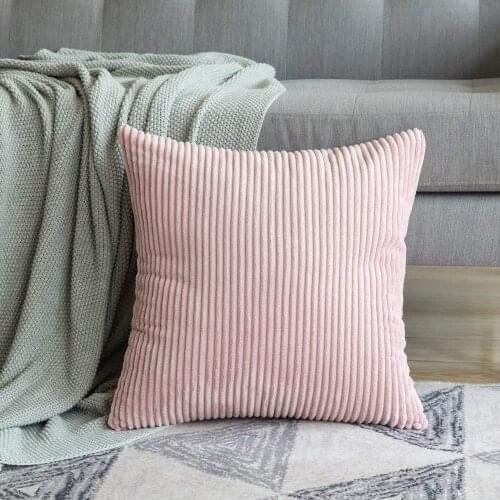 2Pcs Solid Color Corduroy Pillow Case Decorative Sofa Cushion Cover 40x40cm 45x45cm 30x50cm Pillow Cover Home Decor 21 Colors
