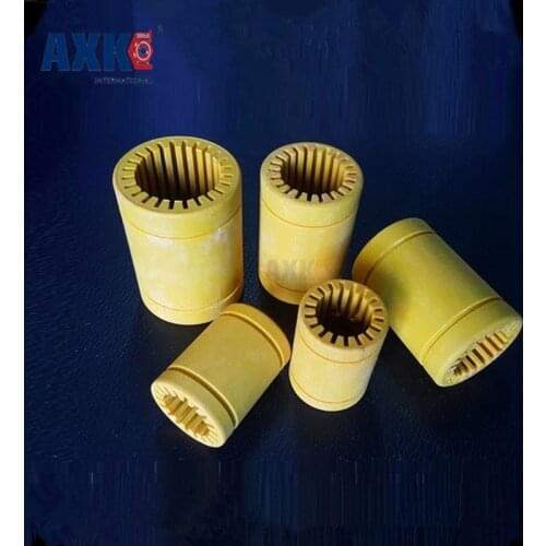 2019 New Arrival New Axk Linear Rail Cnc Router Parts 3d Printer Bearing 25mm Engineering Plastic Lm25-s Solid Lm25uu