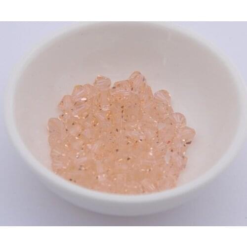 Free Shipping, 720pcs/Lot 4mm light peach color Chinese Top Quality Crystal Bicone Beads