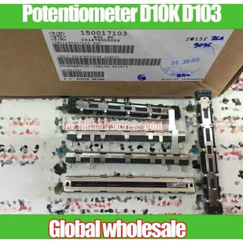 2pcs NOBLE Straight Slide Potentiometer D10K D103 for behringer 1832 Soundcraft FOLIO-4 Mono Fader