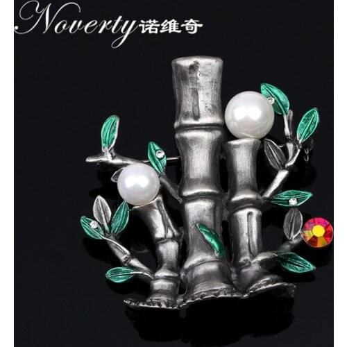 National Wind Restoring Ancient Ways Is Royal Bamboo Shell Pearl Brooches for Party Gift Accessories