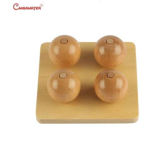 Baby Montessori Materials Math Toys Home School Educational Sensorial Round Balls Games Small Baby Math Toys Preschool