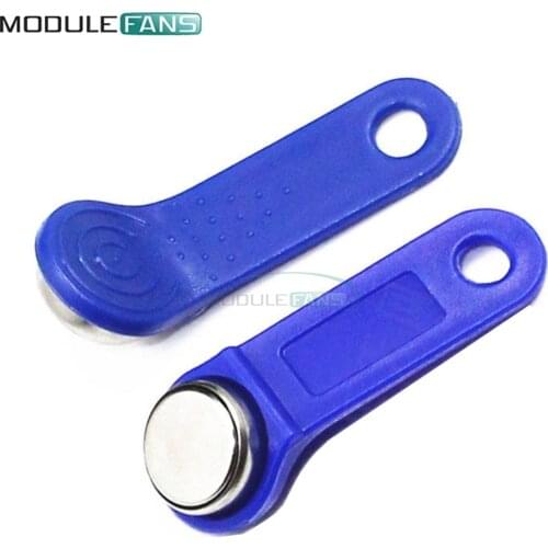DS1990A-F5 TM Card iButton Tag with wall-mounted holder Blue M97