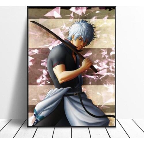 Gintoki Art Canvas Poster Home Decor Painting No Frame
