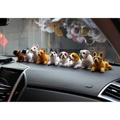 Bobble Head Dogs Bobbing Nodding Shaking Heads Toy Doll Car Dash Puppy for Car Vehicle Dashboard Desk Decoration Ornament Collie