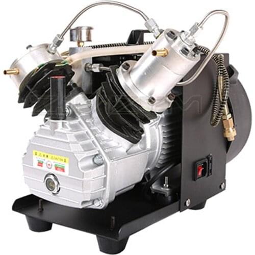 4500Psi Double Cylinder PCP Air Compressor High Pressure Pump 0-40MPA 2800r/min for Airgun Rifle Filling Tank Diving 220V 2200W