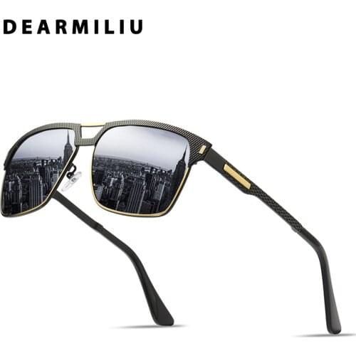 DEARMILIU 2019 Mens Polarized Sunglasses Women Driving Square Eyewear Accessories Sun Glasses Goggle UV400 Gafas De Sol For Men