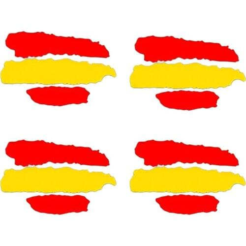 Flag Spain Vinyl Sticker for Helmets Cars Motorcycles Mopeds Bicycles Laptop Car PVC CAR Styling JDM JEEP Van Bike Offroad RV A4