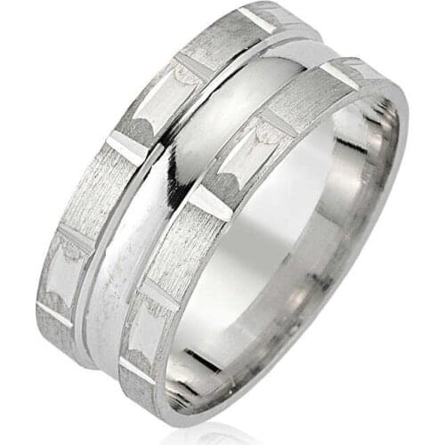 Original silver , Rodium Plated Wedding ring, Classic Wedding rings Types