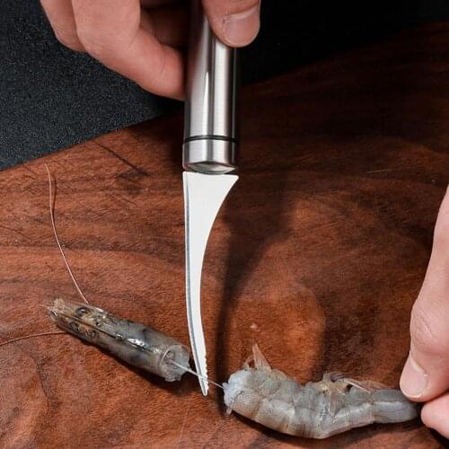 304 Stainless Steel Shrimp Opener Lightweight Shrimp Stripper Portable Shrimp Line Cleaning Kitchen Special Tools Accessories