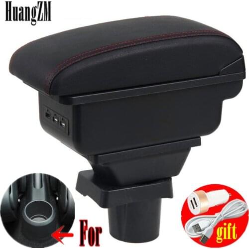 For VW UP Armrest Box For Volkswagen UP 2009-2020 Central Store Content Box Interior Armrest Storage Car Accessories Parts