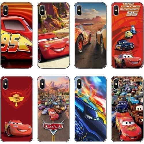 Cartoon CARS movie Transparent Phone Case For Huawei P30 P20 Pro P10 P9 P8 Lite Y5 Y6 Y7 Y9 P Smart Plus 2018 2019