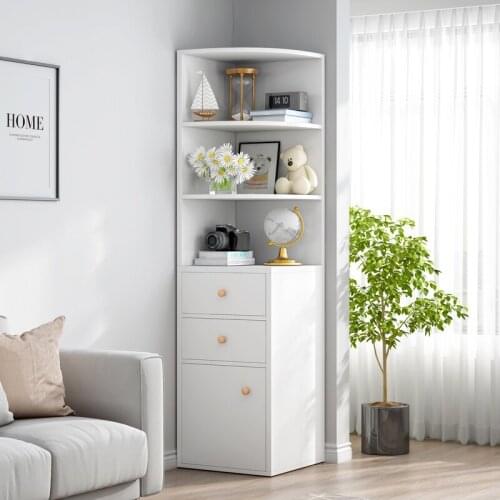 Modern Corner Cabinet Corner Shelf Simple Multifunctional Bedroom Corner Cabinet Triangle Storage Cabinets Furniture Living Room
