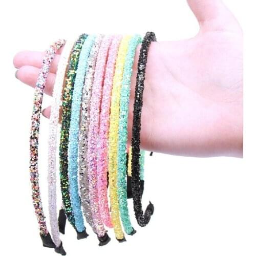 1/2/3/5PCS New Girls Glitter Hair Accessories Kids Soft Hair Bands Fashion Headbands Children Party Hairbands