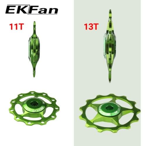 2pcs 10 Color MTB Mountain Road Bikes Bicycles 11T 13T Rear Derailleur Pulley Roller Idler Bearing Jockey Wheel Parts