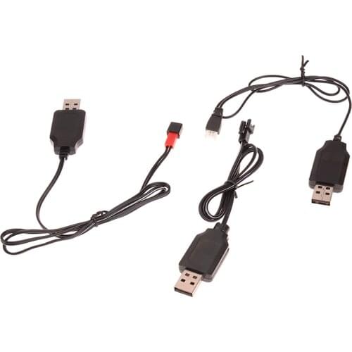 3.7V Battery Usb Charger Sm-2p Jst Xh2.45 X5 For Rc Helicopter Quadcopter Toy