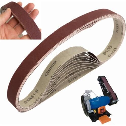 10PCS/lots 760mmx25mm Abrasive 120 Grit Sanding Belts Fits For Rexon Clarke