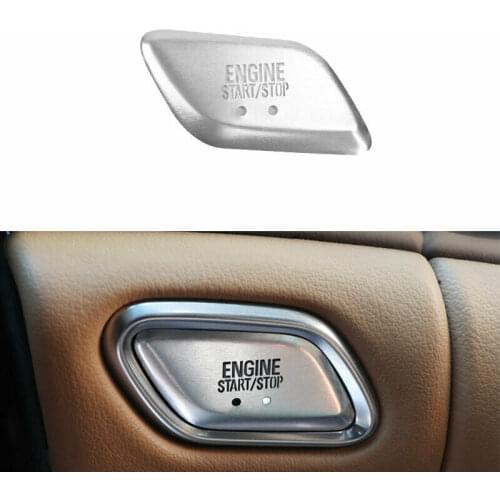 For Buick Lacrosse 2016-2019 Silver Aluminum Start Button Ignition Switch Cover Trim Car modification