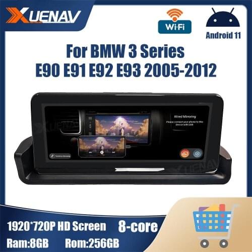 Android 11 GPS Navigation For BMW 3 Series E90 E91 E92 E93 2005-2012 Car radio multimedia player touch screen DVD Player