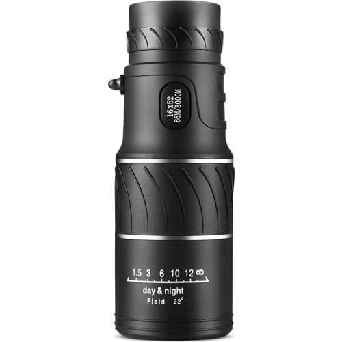 16X52 High Over Monocular Telescope Binoculars 66 / 8000M Plastic Binoculars Outdoor Sport Telescope HD Night Vision Telescope
