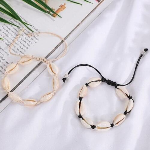 Shell Conch Rope Anklets for Women Delicate Shell Charm Anklet Beach Barefoot Bracelet Ankle Leg Chain Foot Anklets Jewelry