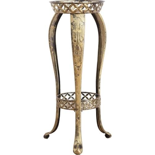 European Flower Rack Iron Art Multi-layer Floor Type Flower Pot Rack Indoor Living Room Green Radish Flower Rack Provincial Spac