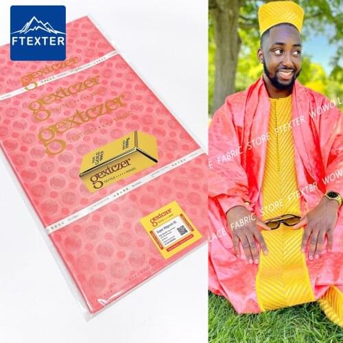 Factory Outlet !!! 5 Yards Many Color Keep Shiny Basin Riche Original African Lace Fabric For Men Daily Cloth Material Sewing