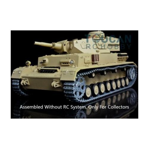 Heng Long RC System 1/16 German IV F Static Tank Model Metal 3858 W/O Battery TH08752-SMT4