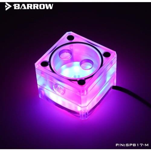 Barrow modified pump box integrated, High-transmittance acrylic plate mini micro ITX tank RGB water pump expansion kit SPB17-M