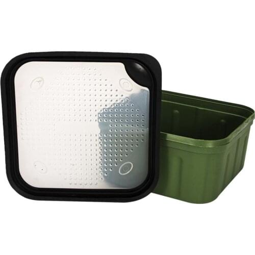 Fishing Lure Bait Box Large Capacity Breathable Square Bait Box For Holding Fishing Gearfake Bait Mixing Bait Making Of Bait Box