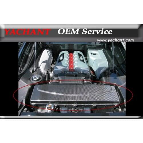 Cat-Styling Dry Carbon Fiber Air Filter Box Cover Trim Fit For 2008-2015 R8 V8 V10 Coupe & Spyder Air Filter Box Cover