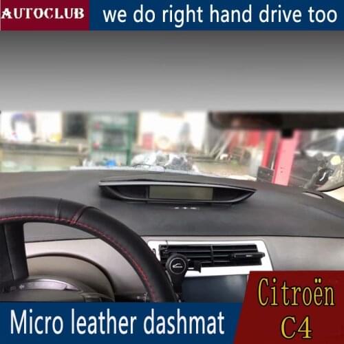 For Citroen C4 Pallas Quatre 2004 2005 2006 2007 2010 Leather Dashmat Dashboard Cover Car Pad Dash Mat SunShade Carpet Cover