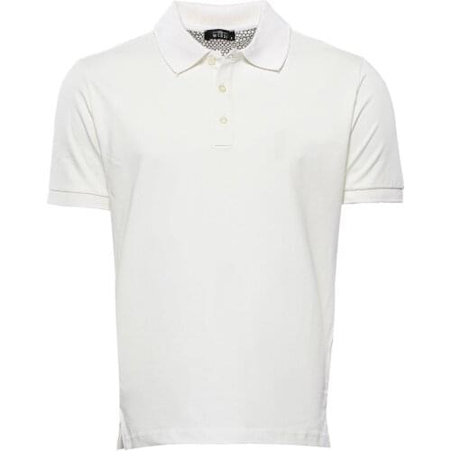Cream Polo Collar T-shirt