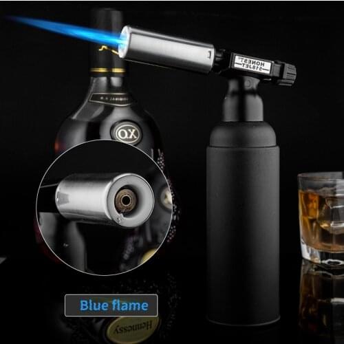 Kitchen High Capacity Torch Jet Lighter Turbo Outdoor Double Flame Baking BBQ 1800C Gas Windproof Camping Butane Cigar Lighters