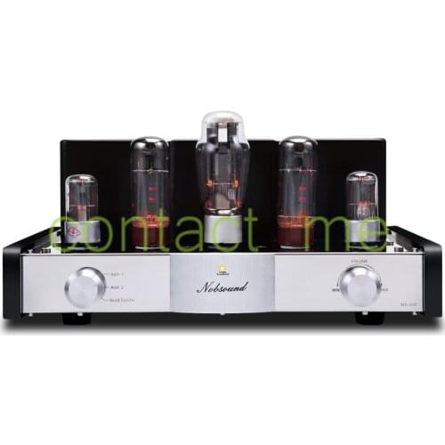 Nobsound MS-50D EL34B hifi Class A fever pure tube amplifier, with Bluetooth, Power 12W x 2 Single-ended，Frequency 20--25KHz