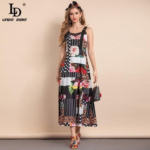 Стильные летние платья LD LINDA DELLA China At AliExpress